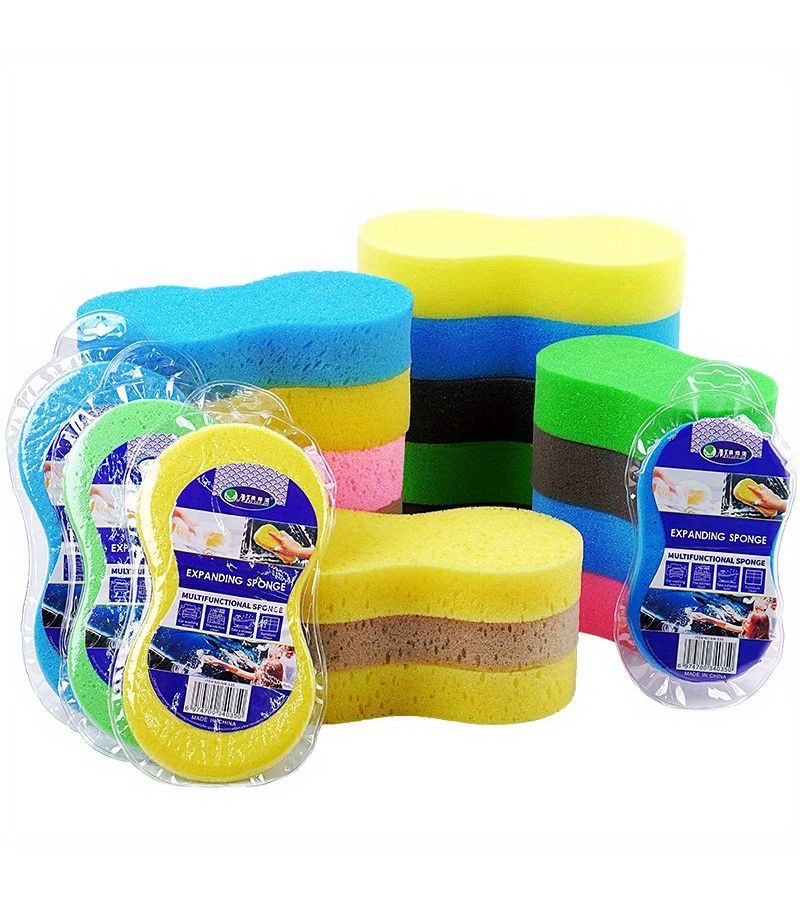 Compressed Car Wash Sponge High Density Honeycomb Block For Auto Waxing - Image 5