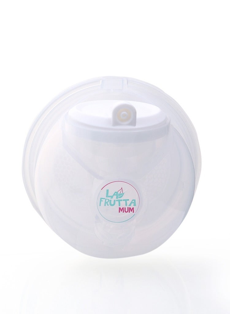 لا فروتا مضخة ثدي لا فروتا موم بدون استخدام اليدين، كوب 150 مل، خفيفة الوزن، مضخة يمكن ارتداؤها مع حافة مريحة، 4 أوضاع و9 مستويات، مضخة ثدي كهربائية محمولة لسهولة الضخ، شاشة ذكية، لاسلكية، تتضمن أكياس تخزين الحليب المجانية. - Image 2