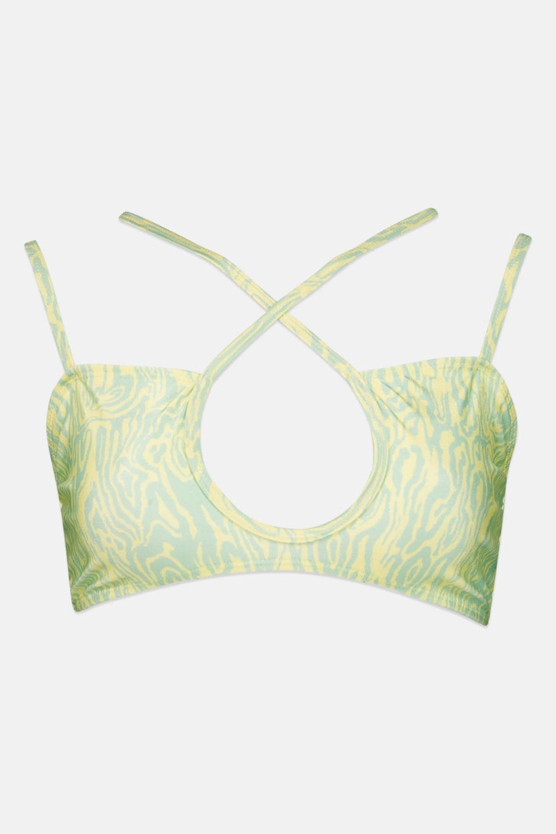 Unique21 Women Allover Print Non Padded Bikini Top, Multicolor - Image 3