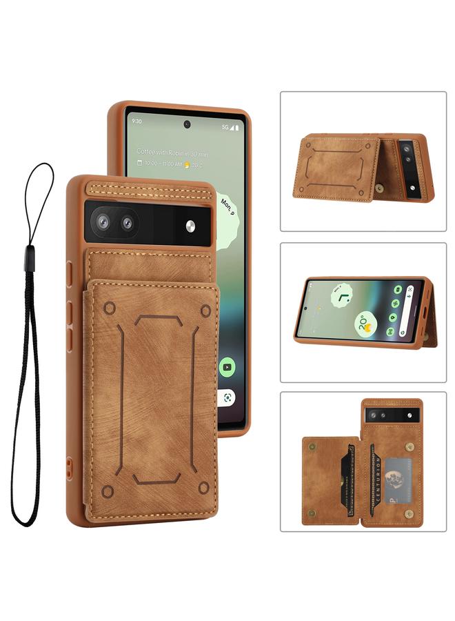 زبون جراب لهاتف Google Pixel 6a Dream غطاء خلفي مغناطيسي مع محفظة للبطاقات - Image 1