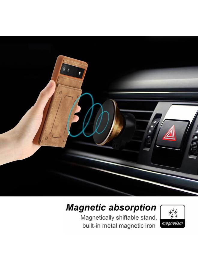 زبون جراب لهاتف Google Pixel 6a Dream غطاء خلفي مغناطيسي مع محفظة للبطاقات - Image 4