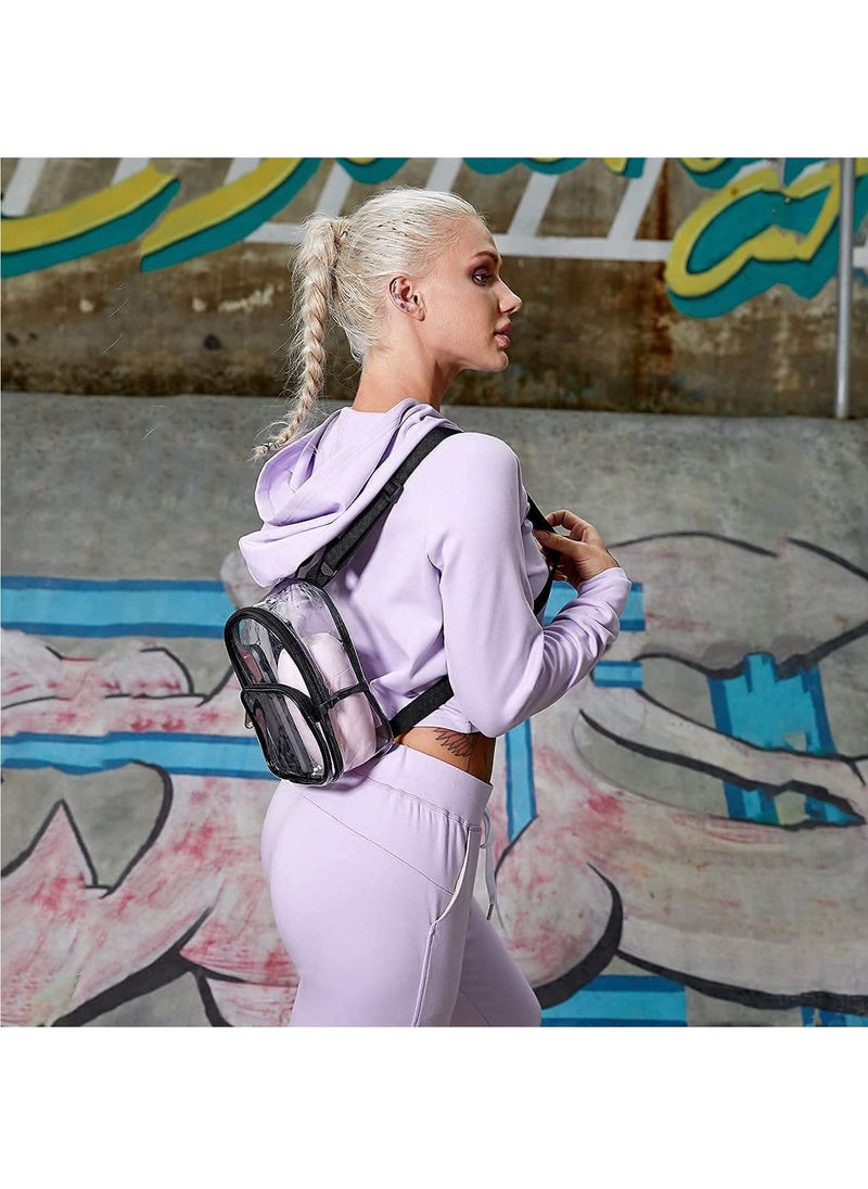 SYOSI - Transparent mini backpack waterproof transparent backpack for work, safe travel, concerts, and sporting events. - Image 1