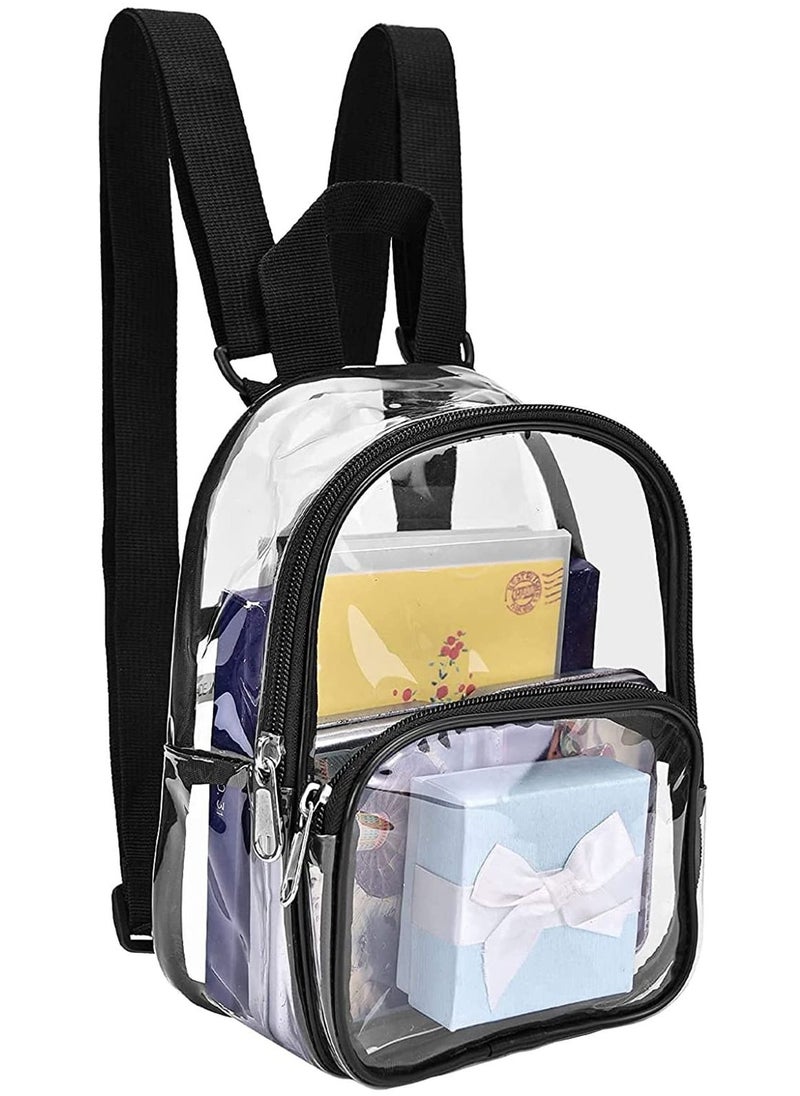SYOSI - Transparent mini backpack waterproof transparent backpack for work, safe travel, concerts, and sporting events. - Image 1