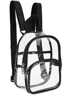 Transparent mini backpack waterproof transparent backpack for work, safe travel, concerts, and sporting events.
