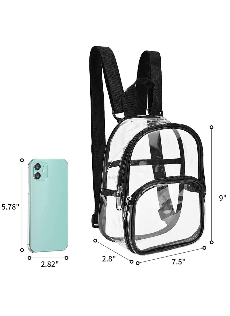 SYOSI - Transparent mini backpack waterproof transparent backpack for work, safe travel, concerts, and sporting events. - Image 1