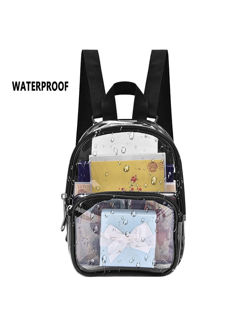 SYOSI - Transparent mini backpack waterproof transparent backpack for work, safe travel, concerts, and sporting events. - Image 1