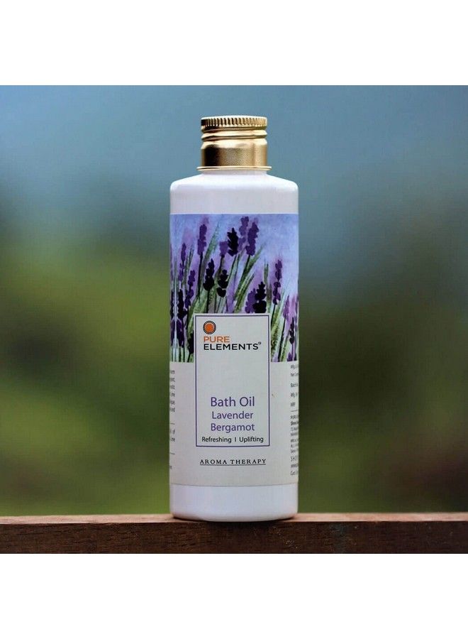 Pure Elements Lavender Bergamot Bath Oil Essential Oils Of Lavender Bergamot Gingergrass & Lime And Mandarin 100 Ml - Image 1