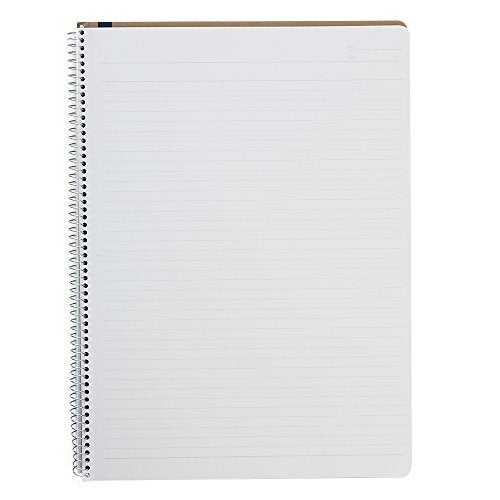 Maruman Spiral Note Basic Lined Notebook- A4, 11.69" x 8.98", 80 Sheets / 160 Pages, 6.5mm Narrow Ruled Journal, Perforated Pages & Wire-Bound to Lay Flat, Sturdy Kraft Cover, Made in Japan - Image 2
