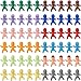 ZZYFGH 60 Mini Plastic Little Babies 12 Colors Tiny Figurines for Baby Shower Ice Cube Game Bulk Small King Cake Dolls 1 Inch - Image 3
