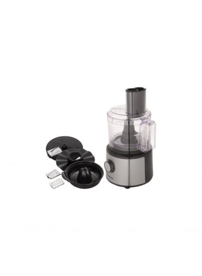 Fresh Food Processor 750 Watt 2 Speeds - Black Silver Ffb750s
