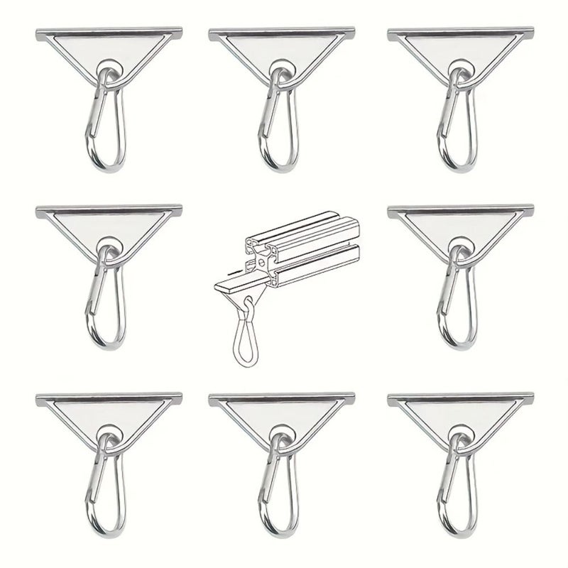 4 T Type Slot Bolts Triangular Sliding Hooks for 6mm Profile Tubes - Image 5
