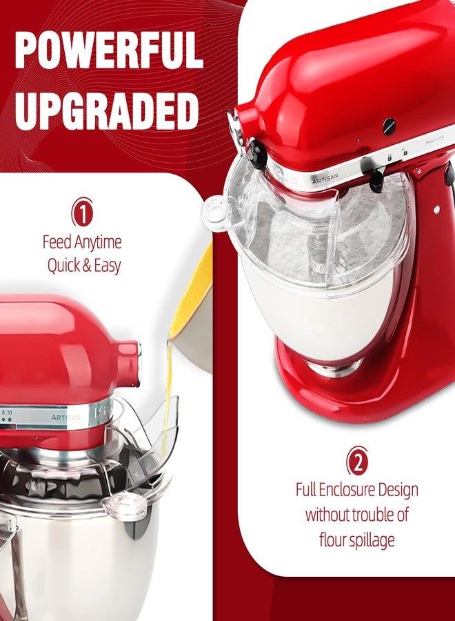 JAYOBGO Pouring Shield for KitchenAid Tilt Head 4.5-5QT Mixer,Fit for Stainless Steel Bowls (Only),Food Grade Pouring Shield Mixers Bowl Cover Splash Guard for Kitchen aid Accessories and Attachments,Upgraded - Image 5