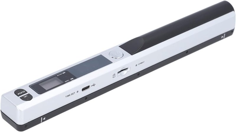 Luocute Portable Scanner, 900DPI Handheld Document Scanner with 32GB SD Card Support, for A4 Documents Photos Receipts JPG PDF Format Home Travel Office (Silver) - Image 2