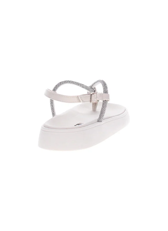 موليكا Moleca Ladies Flat Sandals Crystal | Made In Brazil