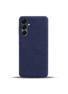 For SamsungA36/A16 Mobile Phone Case S24FE Cloth 5G Leather Case Drop-resistant S25Ultra Protective Case PC Hard Case-Color:Blue-Applicable Models:For SamsungS21 Fe
