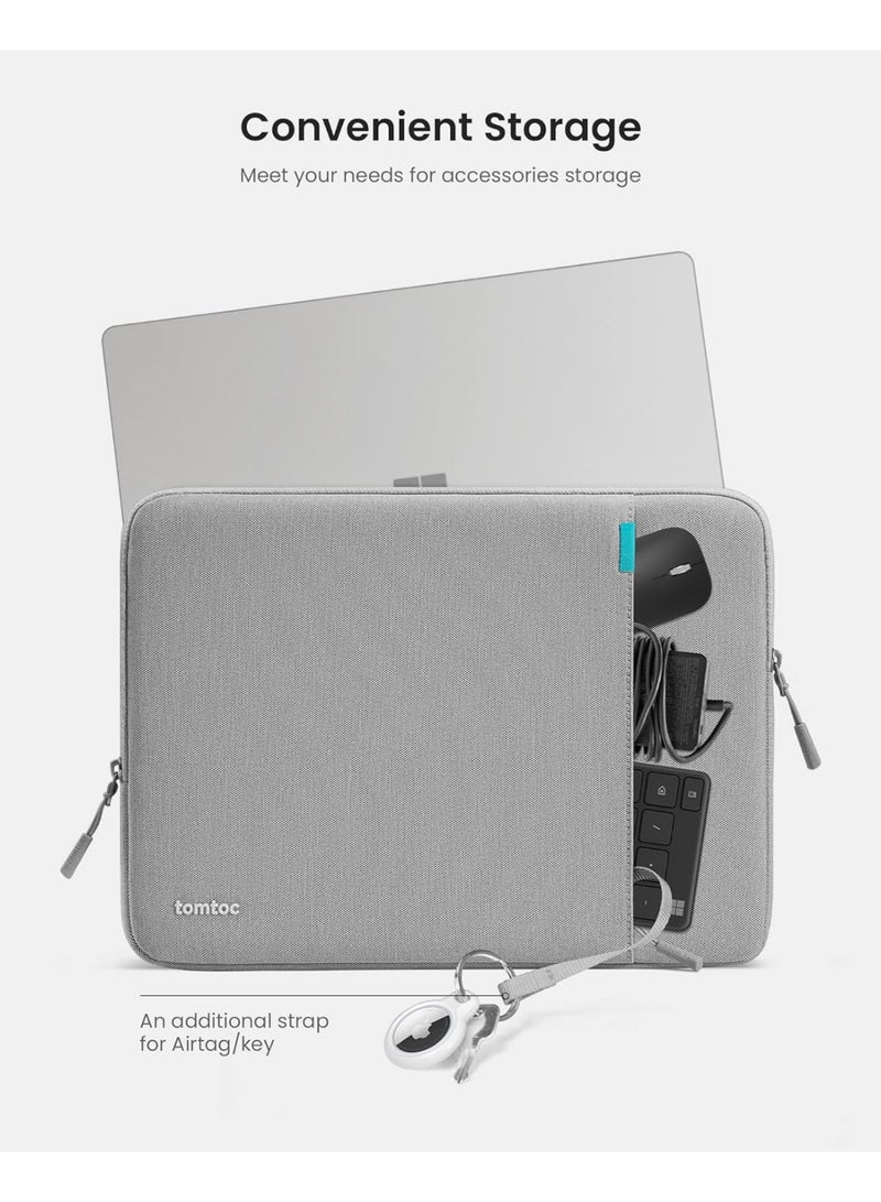 Tomtoc Defender-A13 Protective Laptop Sleeve 13.5–14 Inch – Eco-Friendly Water-Resistant Shockproof Case for Microsoft Surface Laptop Studio 6/5/4/3, Surface Book, ASUS ZenBook/VivoBook, Acer Aspire/Swift Laptop Pouch - Image 5