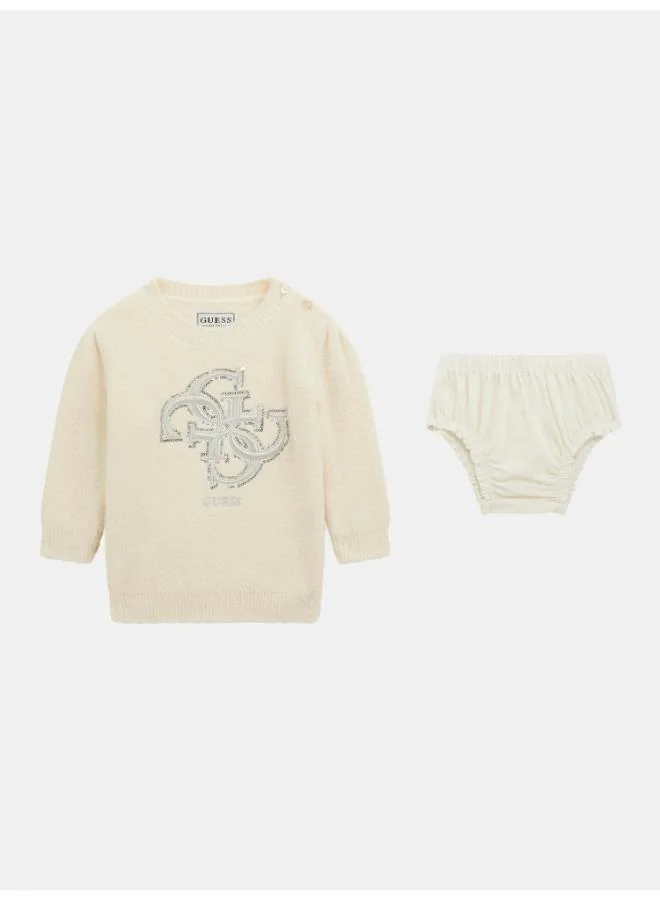 GUESS Kids Sweater Dress And Pantie Sets