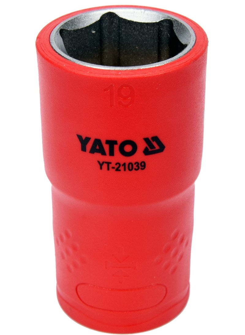YATO Insulated Socket 1/2" 19mm VDE-1000V YT-21039