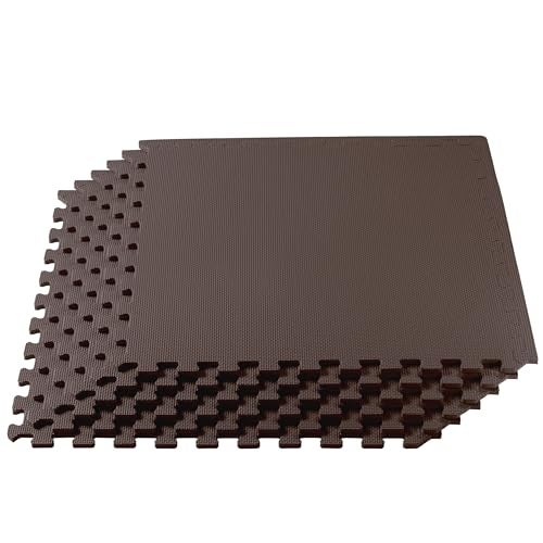We Sell Mats سجاد متداخل مضاد للإرهاق من EVA، بني، 6 قطع - Image 1