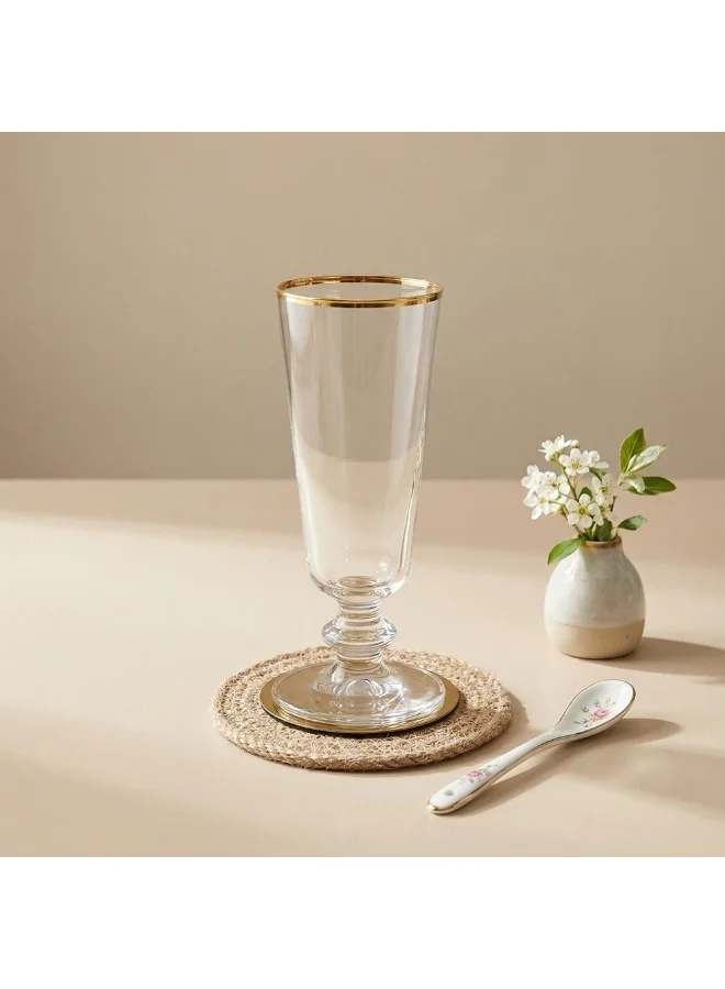 DANUBE HOME Rakle Short Stem Glass Set 4Pc 180ml Elegant Drink Glasses