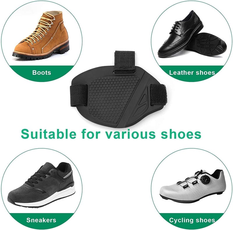 DETACHI Shoe Protector for Bike Gear Shift pad for Shoes Protective for Motorbike (Black) - Image 5