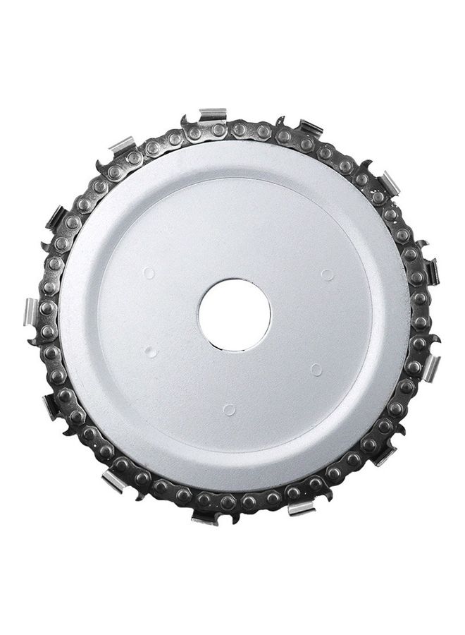 NIBEMINENT Woodworking Chainsaw Carving Disc White/Silver  - Image 1