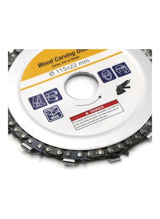 NIBEMINENT Woodworking Chainsaw Carving Disc White/Silver  - Image 4