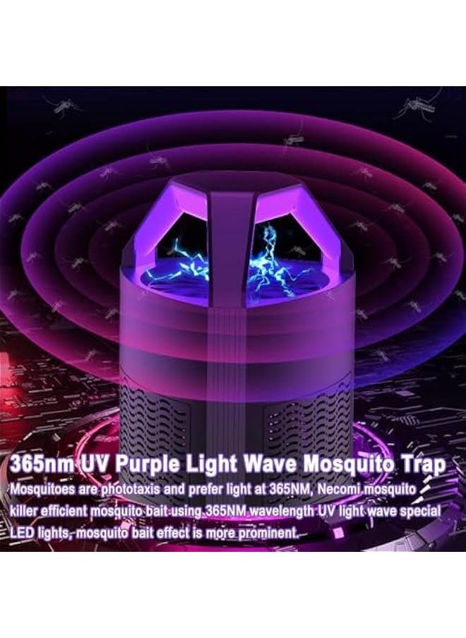 HOOKOR - Electric Mosquito Killer, Electric Bug Zapper, Fly Killer Bug Zapper, Mosquito Zapper, Mosquito Trap, USB Powered UV LED Light for Bedroom, Living Room, Kitchen, Office (Black) - Image 1