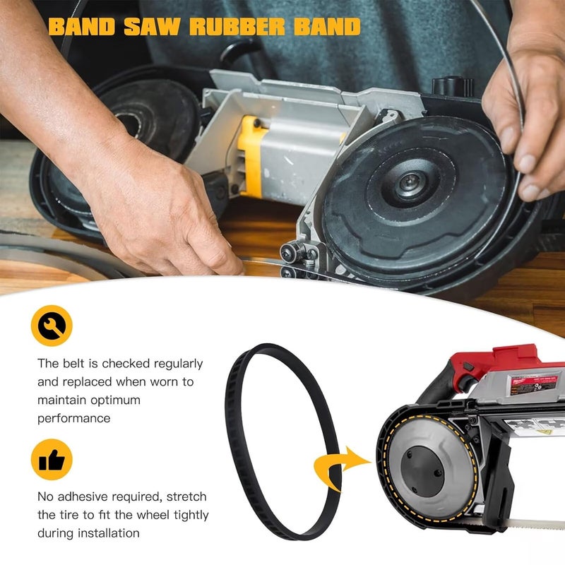 4 Pack Bandsaw Rubber Tires Replacement Blades 45 69 0010 for Deep Cutting - Image 5