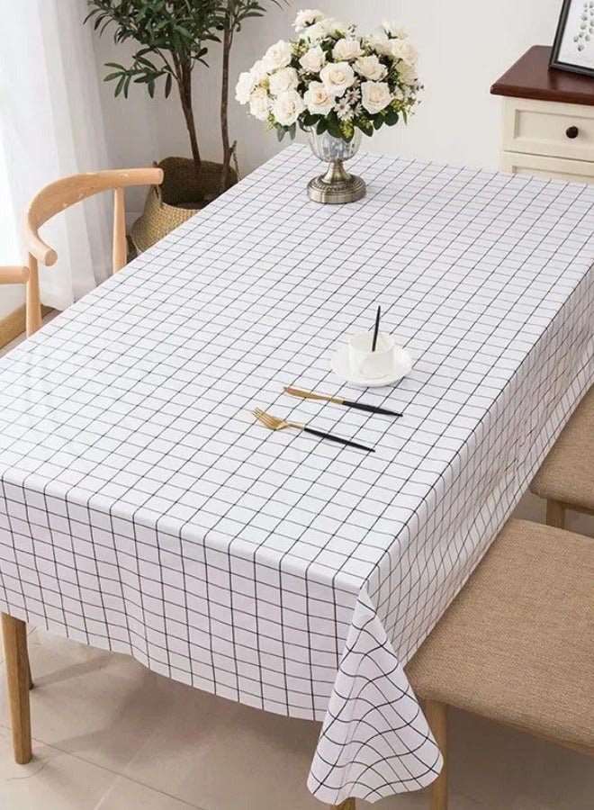 FLYROAD 100% waterproof and oil-proof checkered PVC tablecloth, 140*140CM waterproof tablecloth for catering, camping, picnic, outdoor, - Image 2