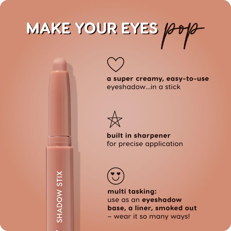 ColourPop ألوان بوب شادو ستيكس - قلم ظلال عيون كريمي مع لون طويل الأمد - مكياج كريمي متعدد الاستخدامات مع مبراة مدمجة ونقطة دقيقة لتطبيق سهل - بار ويذ مي (0.05 أونصة) - Image 4