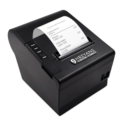 SHREYANS 80mm Thermal Receipt Printer with Auto Cutter (USB+Bluetooth+WiFi + LAN) - Image 1
