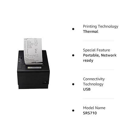SHREYANS 80mm Thermal Receipt Printer with Auto Cutter (USB+Bluetooth+WiFi + LAN) - Image 5