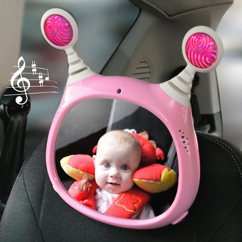 Benbat : Active Baby Car Mirror Pink - Image 3