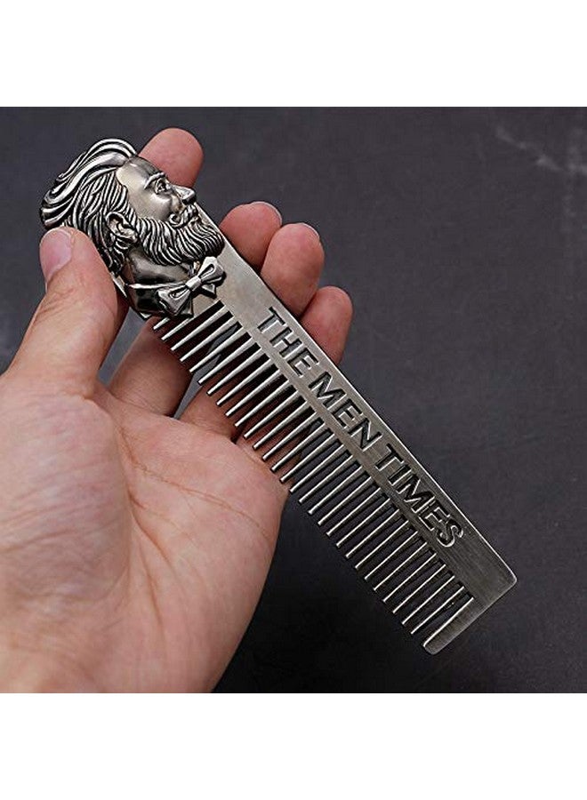 Delidge Stainless Steel Cool Hair Beard Shaping Template Comb Trim Tool for Men - Image 1