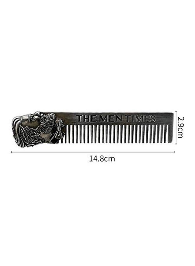 Delidge Stainless Steel Cool Hair Beard Shaping Template Comb Trim Tool for Men - Image 5