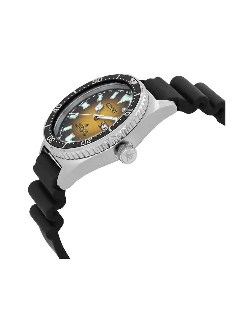 Citizen Automatic 200m Rubber Strap Men's Watch NY0120-01X - Image 2
