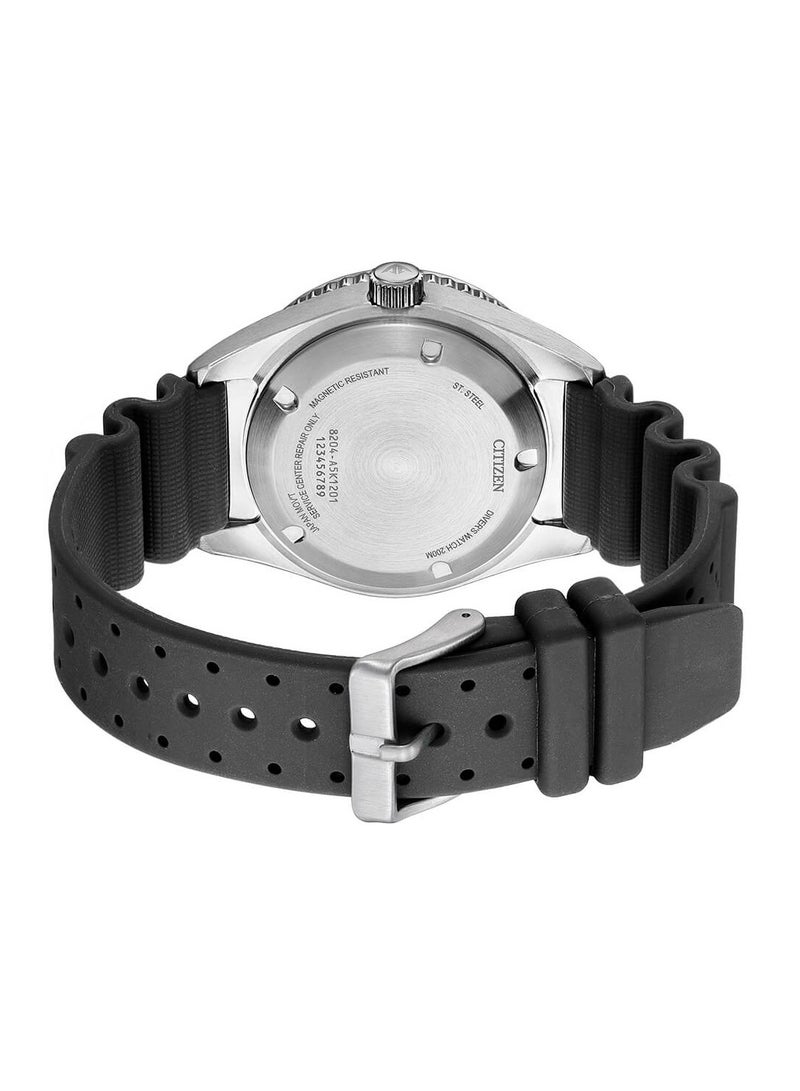 Citizen Automatic 200m Rubber Strap Men's Watch NY0120-01X - Image 3