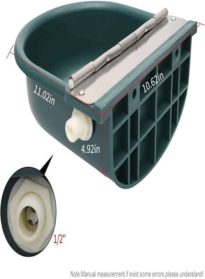 Abustle pig Automatic Water Bowl Plastic Livestock Waterer for Horse Cattle Goat Sheep Dog,Farm Grade Sheep Water Trough Bowl (with Drainage Hole & 39.37 inch Pipe) - Image 4