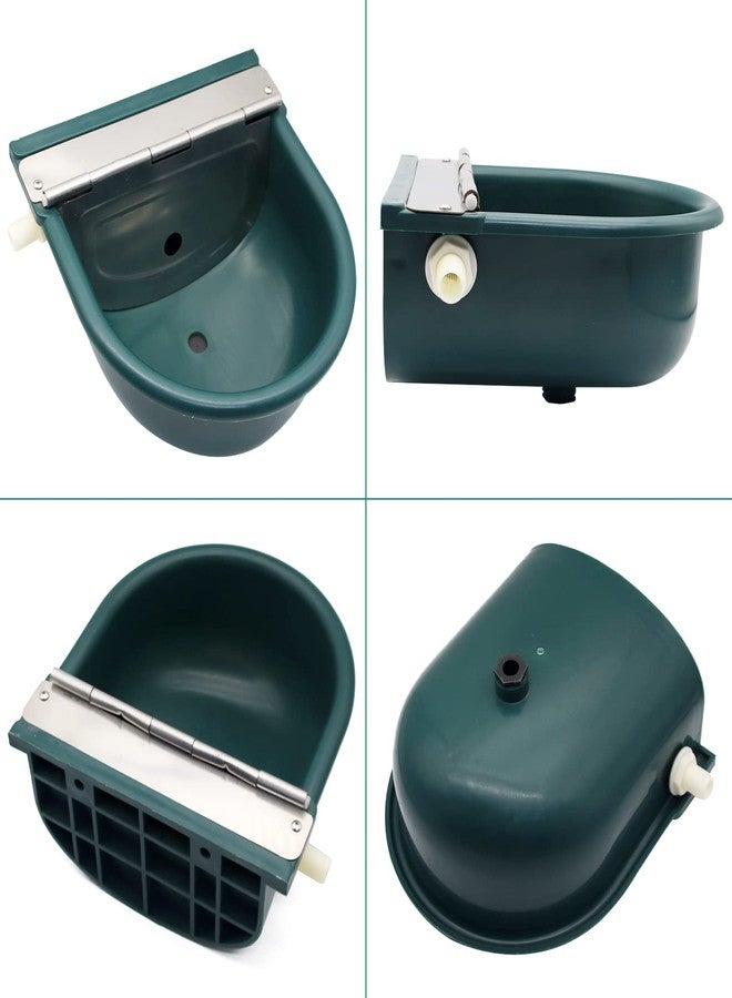 Abustle pig Automatic Water Bowl Plastic Livestock Waterer for Horse Cattle Goat Sheep Dog,Farm Grade Sheep Water Trough Bowl (with Drainage Hole & 39.37 inch Pipe) - Image 5