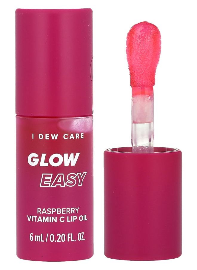 I DEW CARE Glow Easy Vitamin C Lip Oil Raspberry 0.20 fl oz (6 ml) 