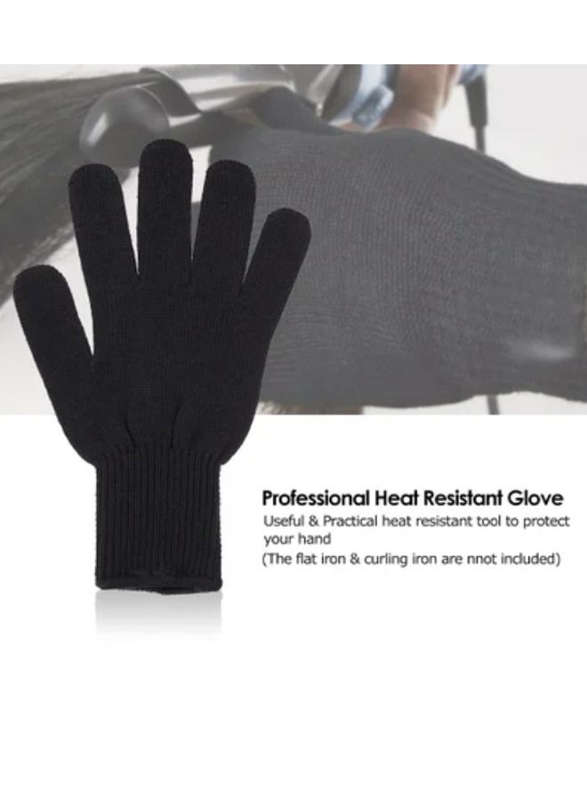 Generic 2-Piece Professional Heat Resistant Glove Black - Image 2