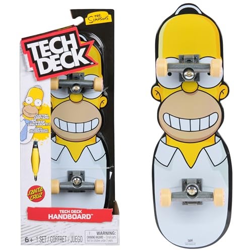 Tech Deck تكنيك ديك ذا سيمبسونز سانتا كروز هومر ميني سكات بورد للحيل مع رسومات سكات بورد أصلية وترخيص للأعمار من 6 سنوات وما فوق غير مناسب للوقوف عليه - Image 1