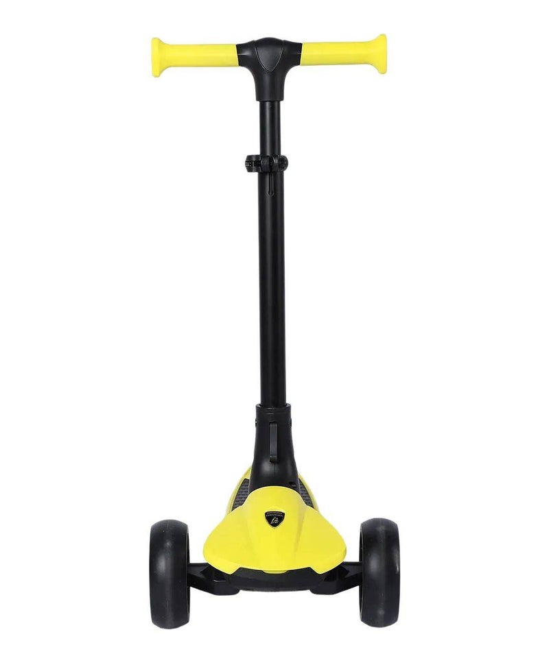 Lamborghini 3-Wheel Folding Kick Scooter (60 x 28 x 80 cm, Yellow) - Image 1