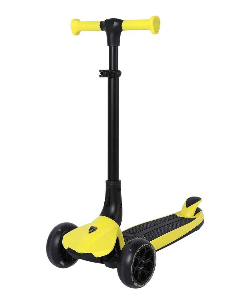 Lamborghini 3-Wheel Folding Kick Scooter (60 x 28 x 80 cm, Yellow) - Image 2