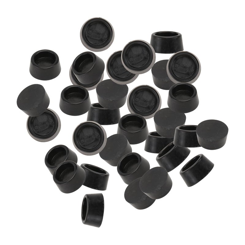 40 Pcs Black Rubber Furniture Foot Pads Chair Leg Protectors For Hardwood Floor - Image 2