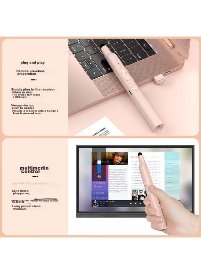 Whist K9 Page-turning Pen, Multi-functional Remote Control Teaching Pointer Pen For Teachers, Suitable For Seewo Whiteboard Ppt Touchscreen Pen, Infrared Projection Screen-specific Red Light Laser Pointer, Courseware Projection Pe - Image 3
