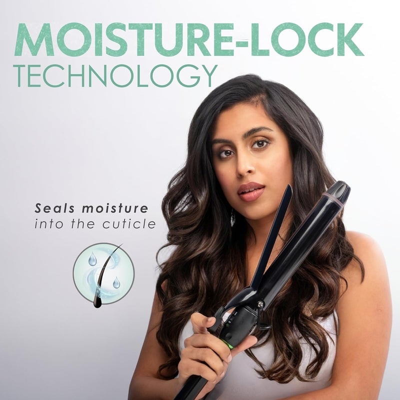 Mint Professional Extra Long Hair Curling Iron 1 inch | 2-Heater Ceramic Long Barrel Curling Iron | 1 Inch Curling Iron Hair Curler for Small to Medium Curls | International Dual Voltage - Image 4