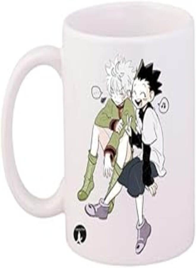 RYN PRINTED Design/Hunter Anime Mug White Green Black 11ounce