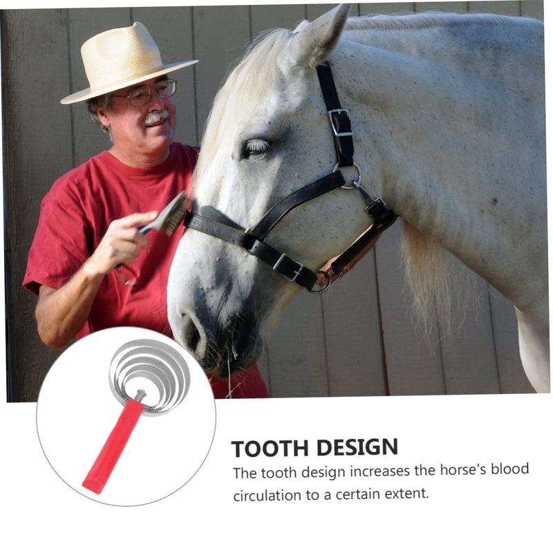 Ergonomic Cattle Itching Brush with Skid Handle for Efficient Grooming and Hair Shedding - Image 4